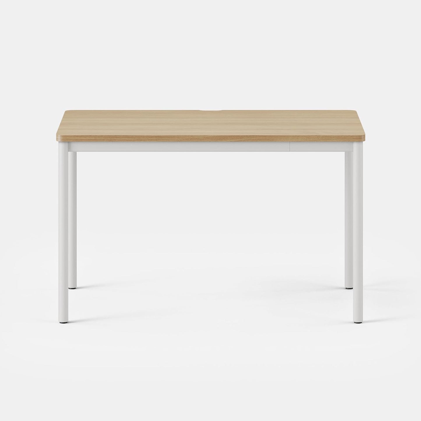 Branch Daily Desk - Functional at Home Office Desk with Effortless Assembly, Timeless Design, Rounded Corners, and Built-in Cable Notch - 36” W x 28.5” H x 24” D - Woodgrain Work Table