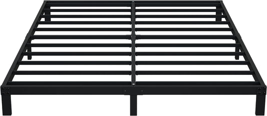 7 Inch California King Bed Frame No Box Spring Need, Low Profile Metal Platform Cal King Size Bed Frame, Heavy Duty Support Bedframes California King, Easy Assembly