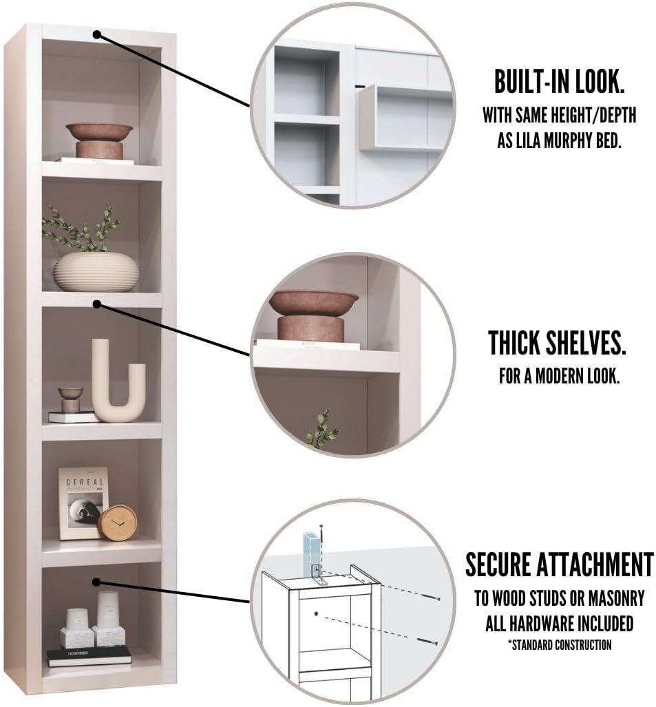 Oakland Living Dark Grey 91-in Tall Wooden Bookcase Shelf