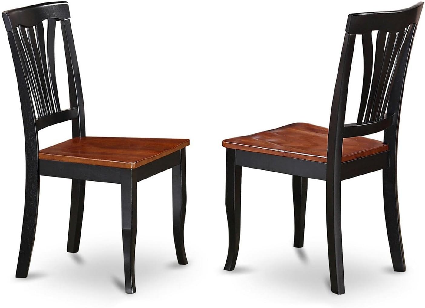 East West Furniture DLAV5-BCH-W 5 Piece Dinette Set for 4 Includes a Round Dining Room Table with Dropleaf and 4 Dining Chairs, 42x42 Inch, Buttermilk & Cherry