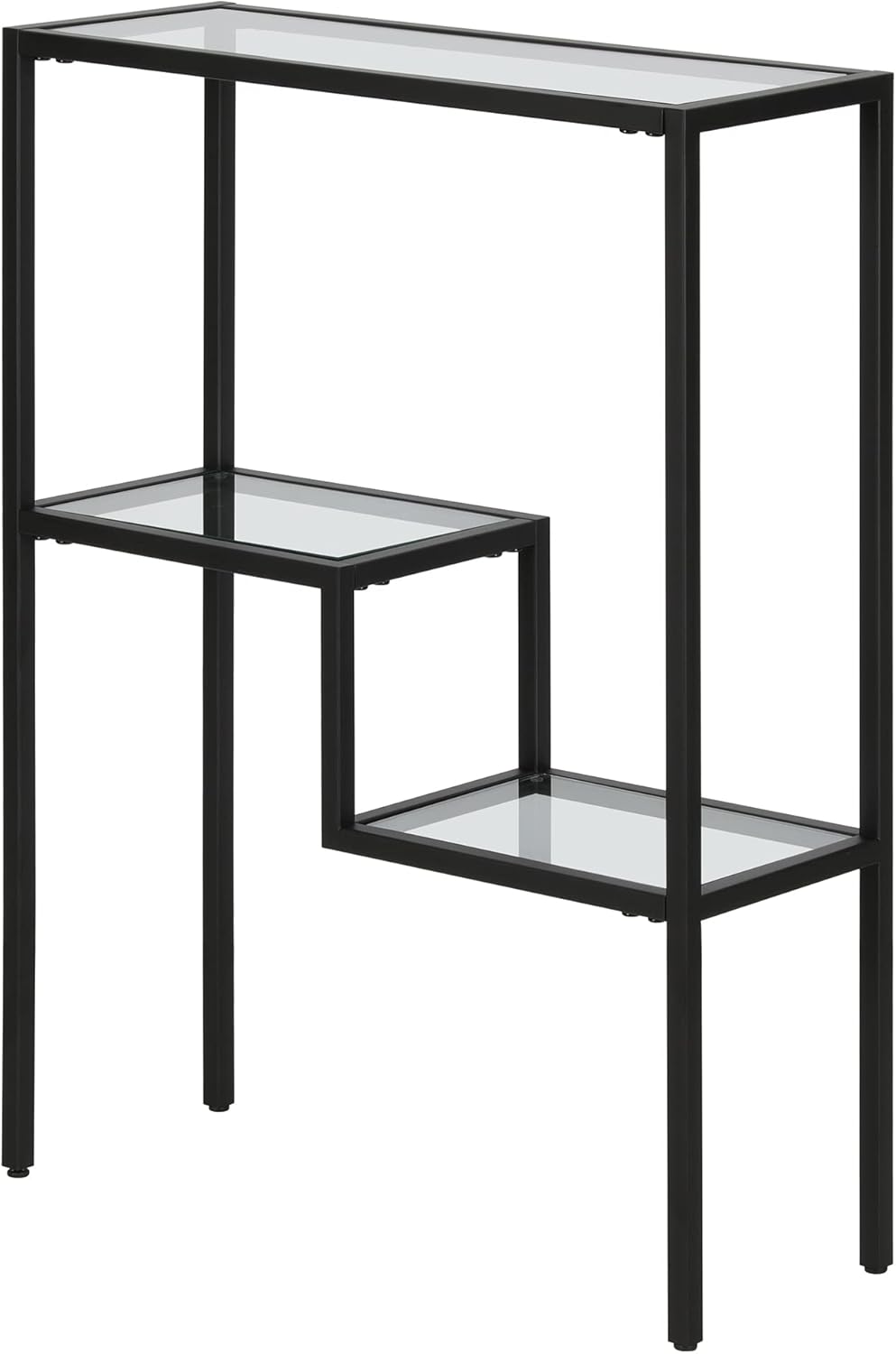 Henn&Hart 22" Wide Rectangular Console Table in Blackened Bronze, Entryway Table, Accent Table for Living Room, Hallway