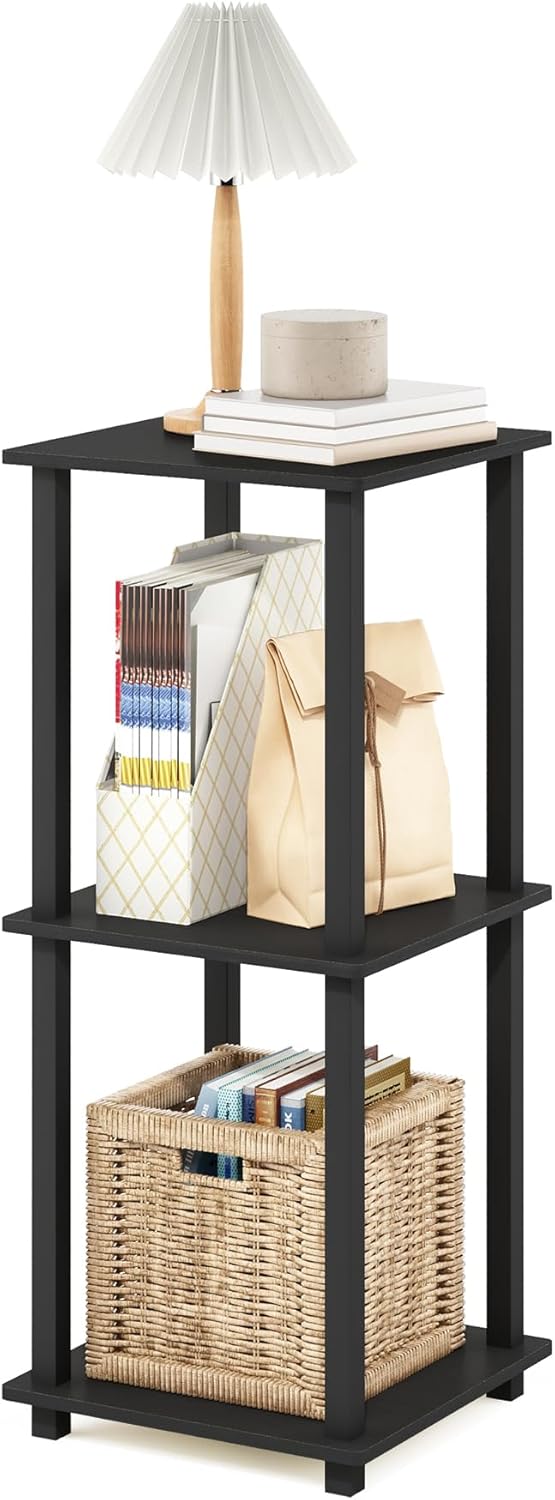 Furinno Simplistic Set of 2 End Table, Americano/Black