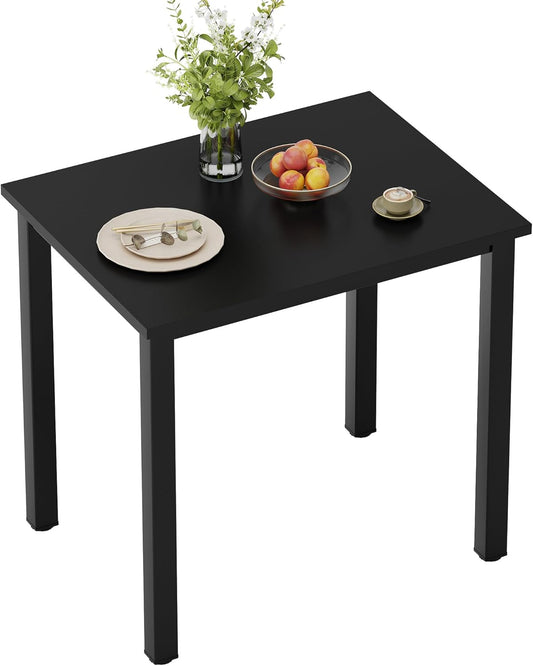 Need Dining Table Small Computer Desk for Home&Office- 31.5" Length Small Writing Desk Gaming Desk Students Laptop Use, Black Desktop & Black Frame AC3CB(80 * 60)