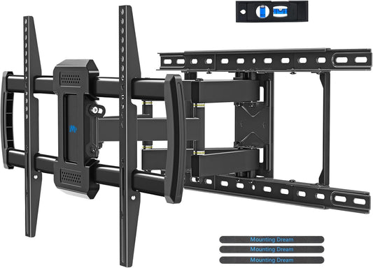 Mounting Dream TV Wall Mount for Most 42-84 Inch TVs, Full Motion Wall Mount Bracket with Articulating Arms , Max VESA 600x400mm , Up to 100LBS , Fits 16" , 18" , 24" Studs