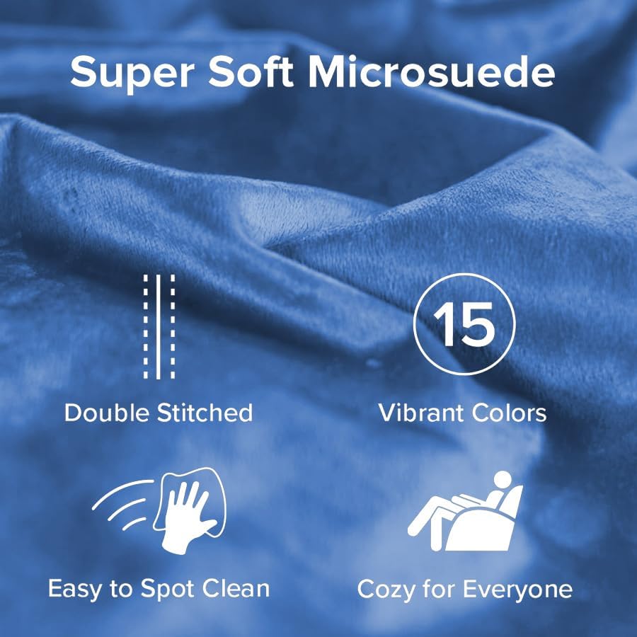 Sofa Sack Bean Bag Chair - Plush, Ultra Soft - Memory Foam Bean Bag Chair with Microsuede Cover - Stuffed Foam Filled Furniture and Accessories for Dorm Room 3 Feet - Royal Blue