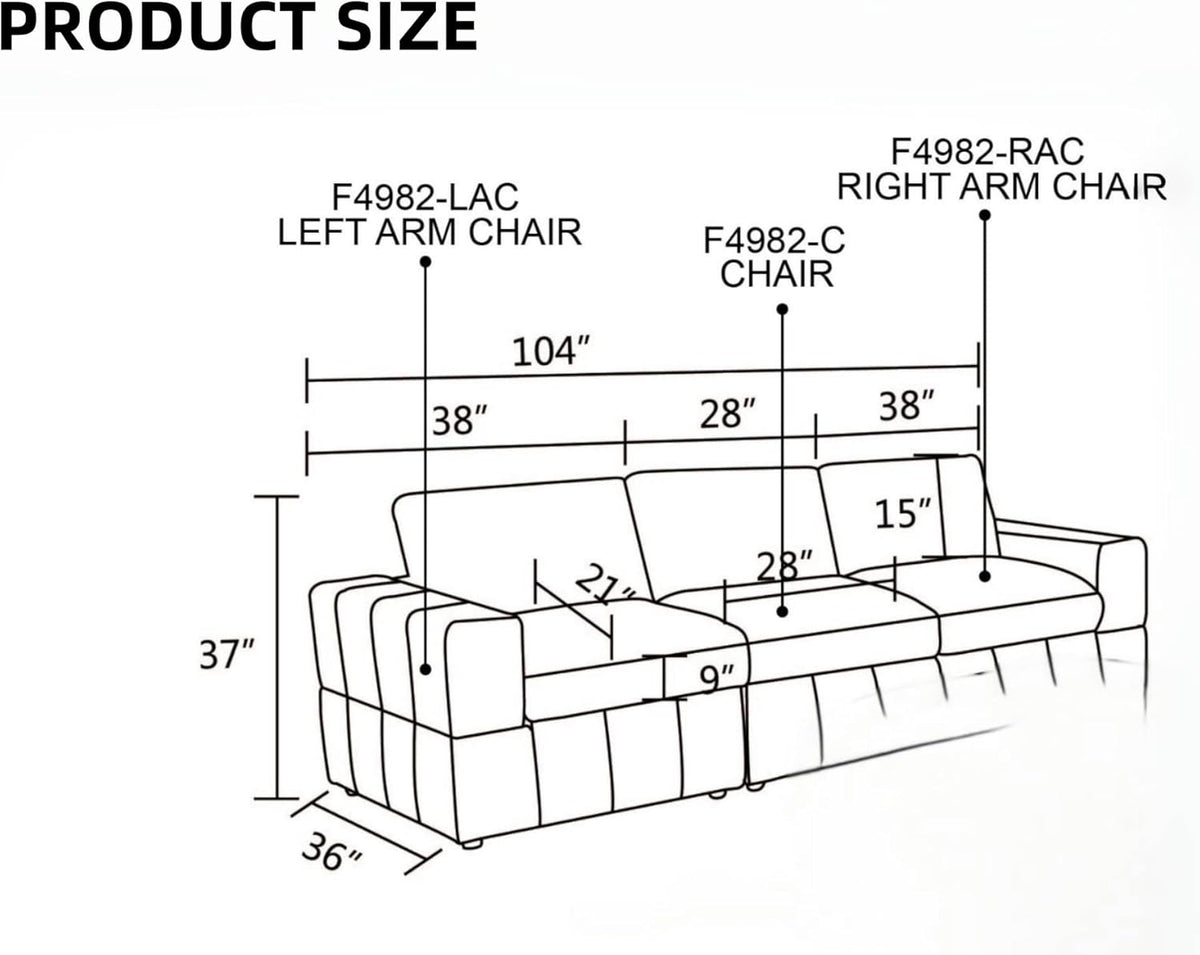 Sectional Couches for Living Room, Comfy Cloud Couch Loveseat Sofa with Deep Seats, Lounge Modern Living Room Furniture for Small Space, Dark Grey
