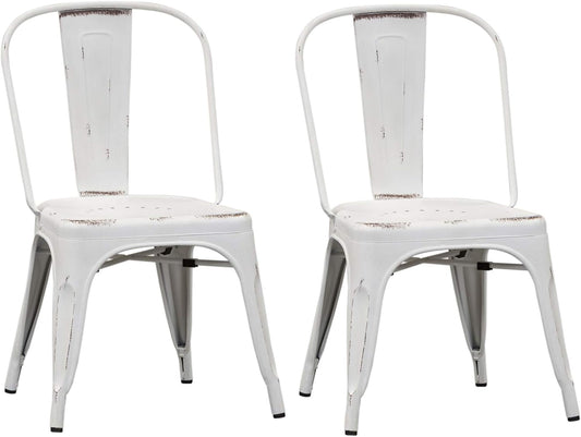 Liberty Furniture Industries Bow Back Side Chair - Antique White-Set of 2