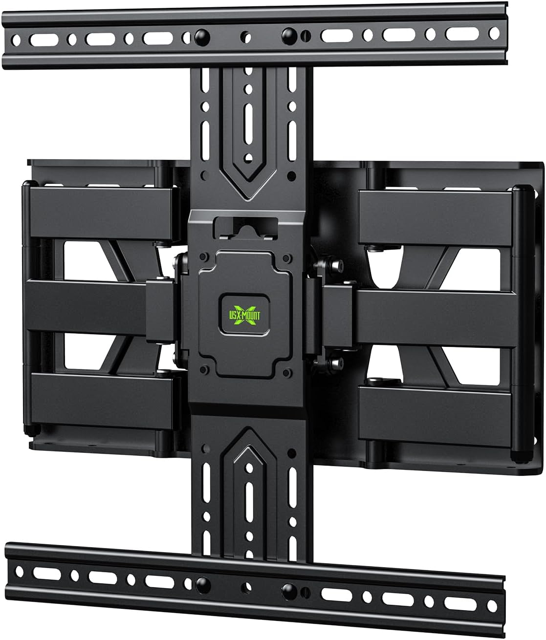 USX MOUNT Ultra Slim TV Wall Mount 37-75 Inch TVs Mount with Swivel and Tilt, Low Profile Full Motion Bracket with Articulating Dual Arms, Up to VESA 400X400 mm Max 16" Wood Studs, Holds 99lbs