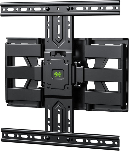 USX MOUNT Ultra Slim TV Wall Mount 37-75 Inch TVs Mount with Swivel and Tilt, Low Profile Full Motion Bracket with Articulating Dual Arms, Up to VESA 400X400 mm Max 16" Wood Studs, Holds 99lbs
