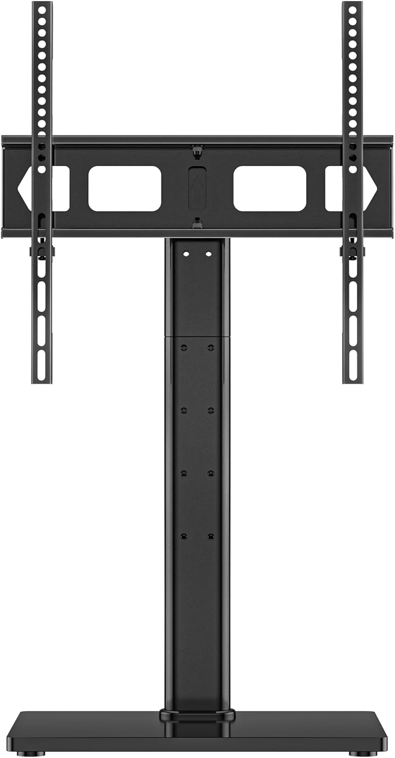 Universal Swivel TV Stand Base Table Top TV Stand for 23-60 Inch TVs 70 Degree Swivel, 6 Height Adjustable Monitor Mount Stand, Max VESA 400x400mm,Holds up to 88lbs TS206