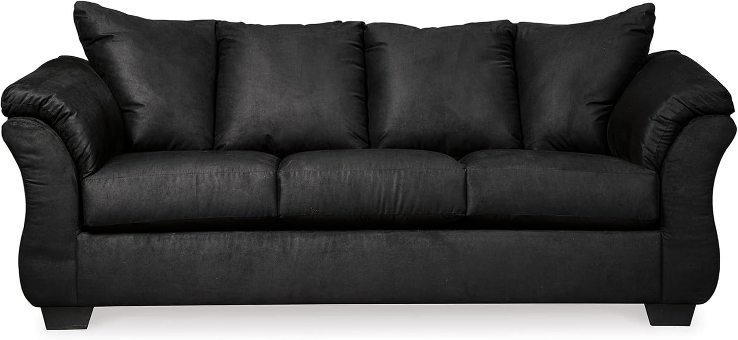 Signature Design by Ashley Darcy Classic Contemporary Sofa, Black