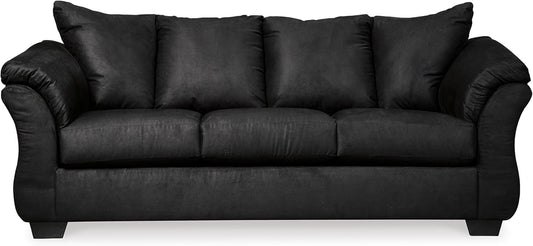 Signature Design by Ashley Darcy Classic Contemporary Sofa, Black
