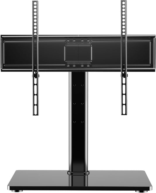 Universal Swivel TV Stand Base Table Top TV Stand for 32-75 Inch TVs 60 Degree Swivel, 12 Height Adjustable Monitor Mount Stand, Max VESA 600x400mm,Holds up to 99lbs TS204