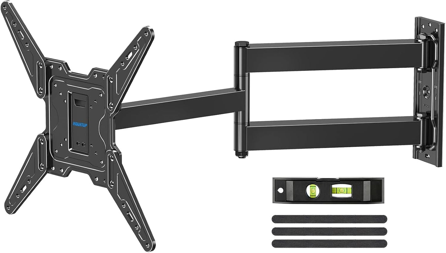 MOUNTUP Long Arm TV Wall Mount for Most 32-65 Inch TVs, Corner TV Mount Full Motion with 31.3” Long Extension, Swivel & Tilt Articulating Bracket, MAX VESA 400x400mm, Holds up to 99 lbs MU0075
