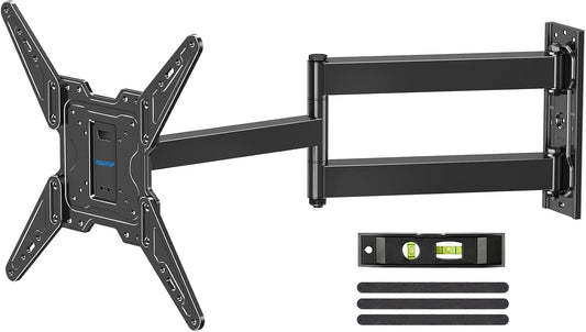 MOUNTUP Long Arm TV Wall Mount for Most 32-65 Inch TVs, Corner TV Mount Full Motion with 31.3” Long Extension, Swivel & Tilt Articulating Bracket, MAX VESA 400x400mm, Holds up to 99 lbs MU0075