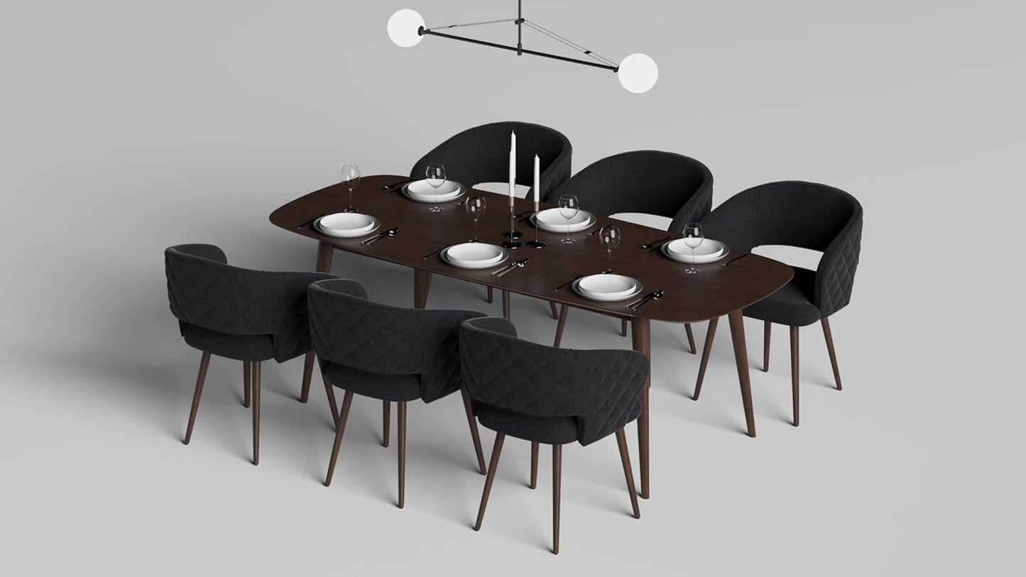 Ottomanson Dining Chair, Set of 2, Palermos Black