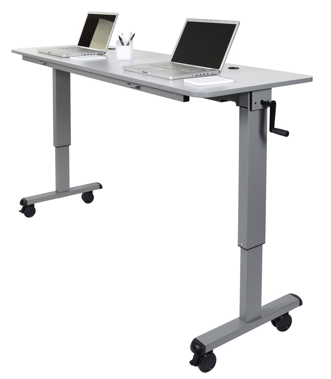 LUXOR STAND-NESTC-72 72" Adjustable Flip-Top Table Crank Handle