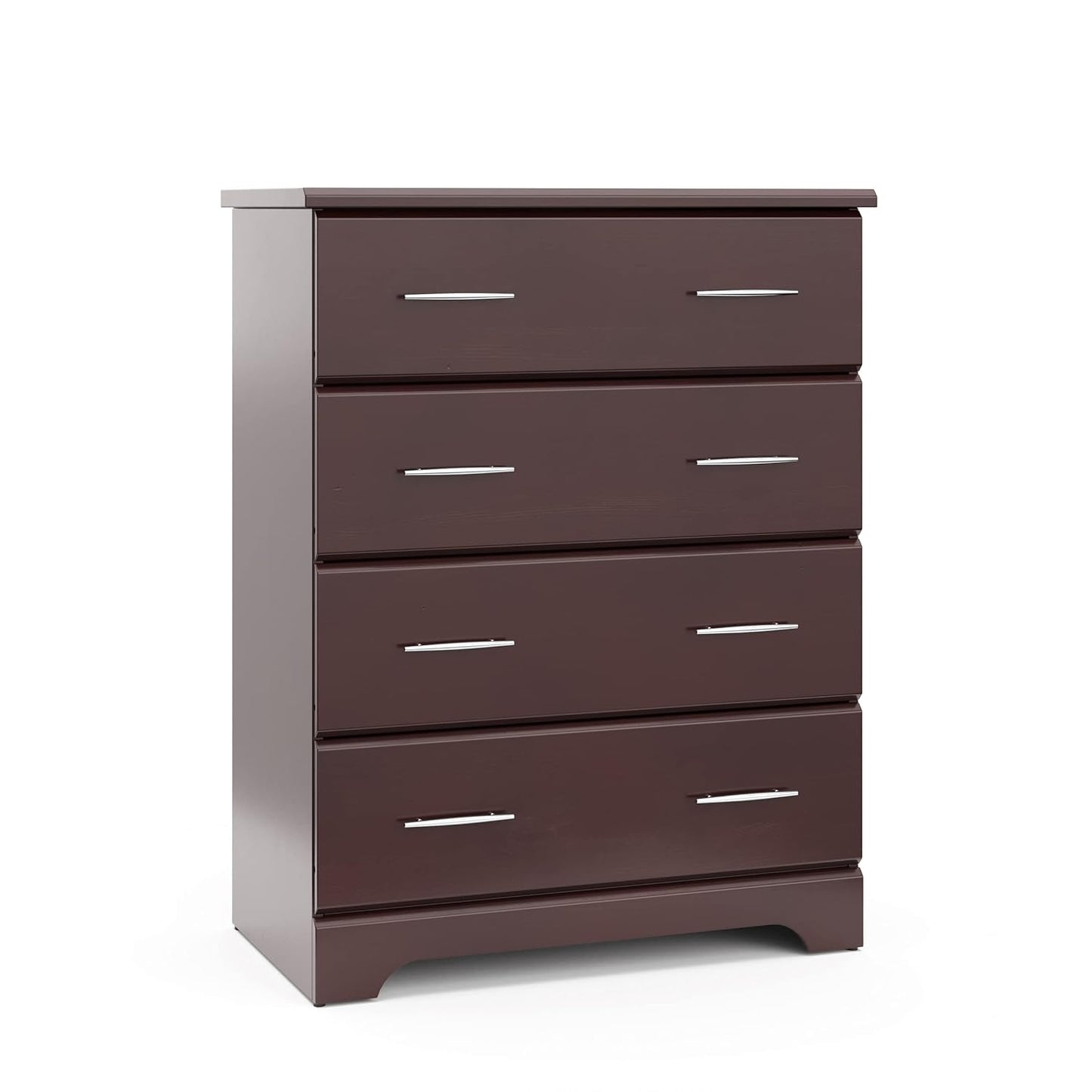 Storkcraft Brookside 4 Drawer Dresser (Espresso) – GREENGUARD Gold Certified, Dresser For Nursery