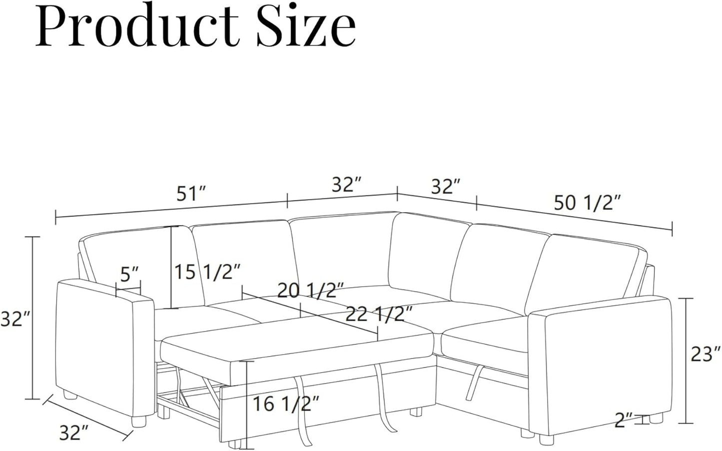 4-Piece L Shaped Sofa Set with Storage Chaise, Convertible Pull Out Couch with Movable Ottoman, Modular Sectional Sofa for Living Room, Apartment, Office, Gray
