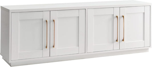 Henn&Hart Tillman Rectangular TV Stand for TV's up to 80" in, 68" Wide, White