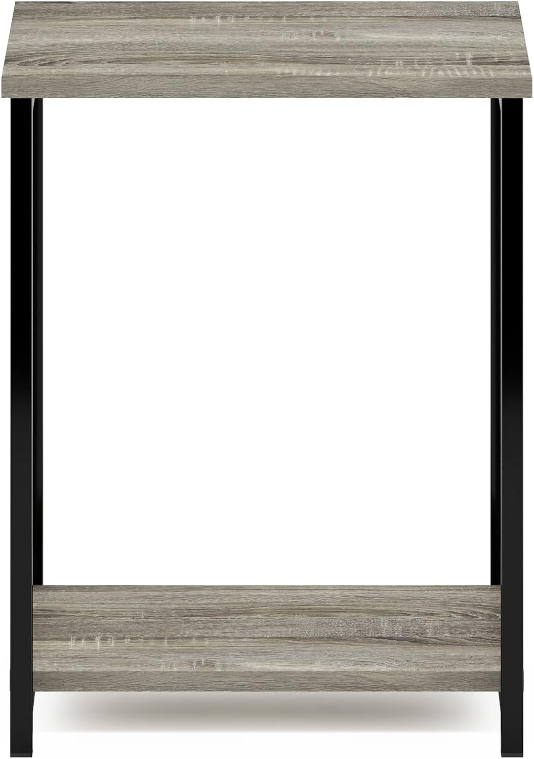 Furinno Simplistic Metal Frame End Table, 1-Pack, French Oak