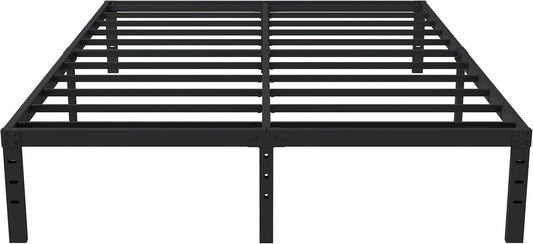 16 Inch Full Size Bed Frame No Box Spring Need, Metal Platform Full Bed Frames with 14 Inch Storage, 3,500 lbs Heavy Duty Steel Slats Support, Easy Assembly Mattress Foundation