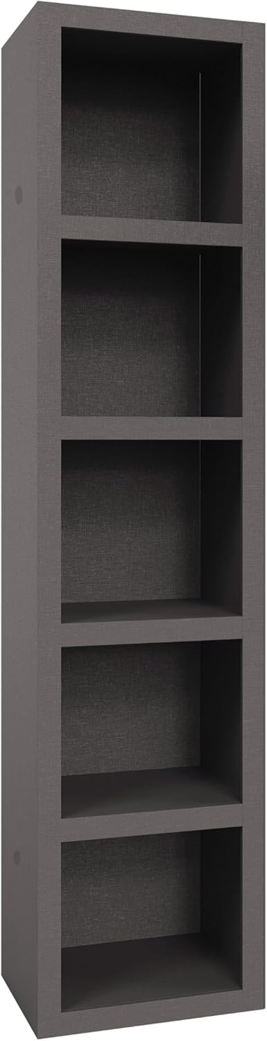 Oakland Living Dark Grey 91-in Tall Wooden Bookcase Shelf