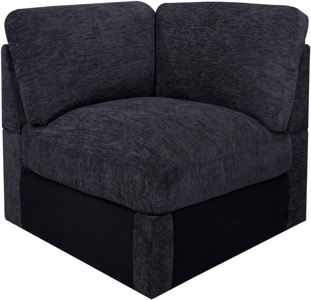 127" Modular Sectional Sofa,Modern Oversized Cloud Couch with Cup Holder&USB Port,7 Seat Convertible L-Shaped Chenille Sofas W/Ottoman,Pillows&Storage Box,Comfy Couches for Living Room,Dark Gray