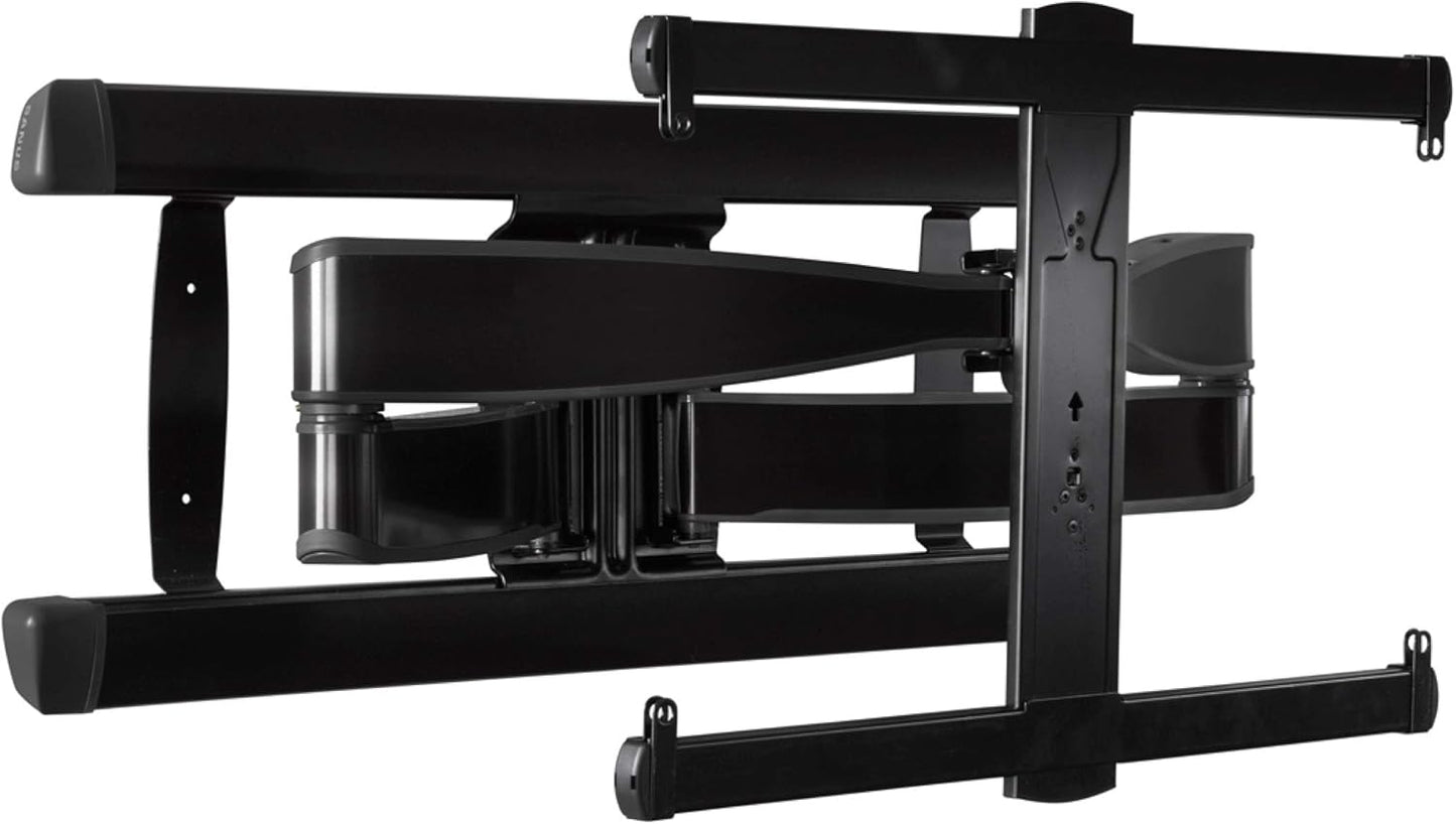 SANUS Full Motion TV Wall Mount for 42” to 90” TVs up to 125lbs – Extend, Swivel, Tilting TV Mount - Easy 3 Step DIY Install w/ Included Hardware - Black Finish