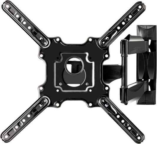 Full Motion Wall Mount for 32-60 Inch Screens, Swivel, Tilt & Extend, Articulating Mount Bracket for LED LCD OLED 4K Displays Up to 77 lbs, VESA 400x400, Space-Saving Adjustable Wall Mount