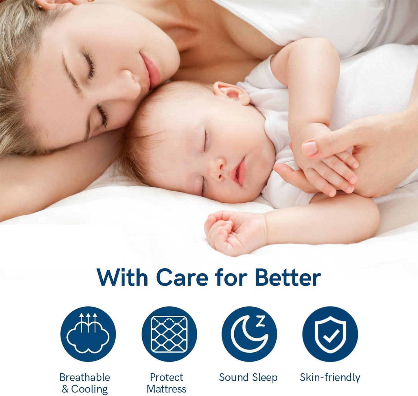ELEMUSE Super/Olympic Queen Mattress Topper for Back Pain, Extra Thick Mattress Pad Cover, Plush Soft Pillowtop with Elastic Deep Pocket, Overfilled Down Alternative Filling