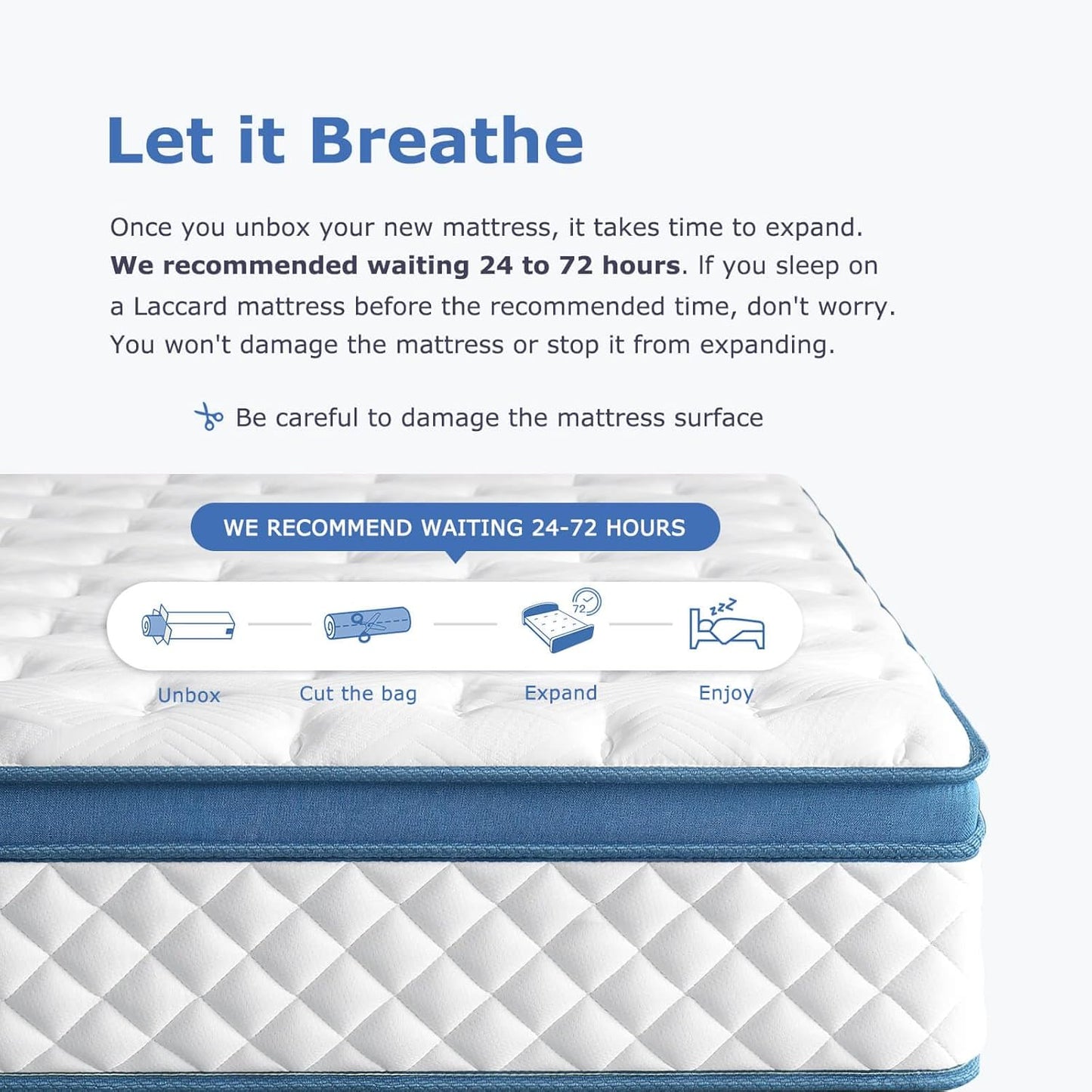 King Size Mattress 12 Inch, Medium Firm Hybrid King Bed Mattress, Memory Foam Mattresses in a Box for Pressure Relief, Individual Pocket Spring-Motion Isolation with Edge Support, CertiPUR-US