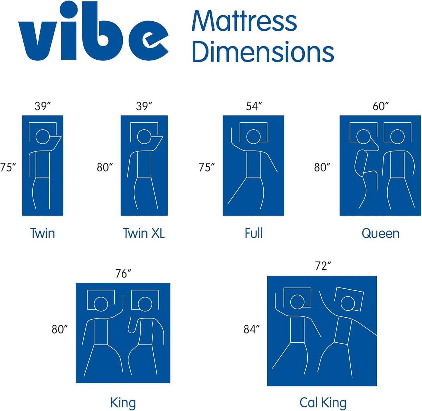 Vibe Gel Memory Foam Mattress, Fiberglass Free, 12-Inch CertiPUR-US Certified Bed-in-a-Box, California King, White