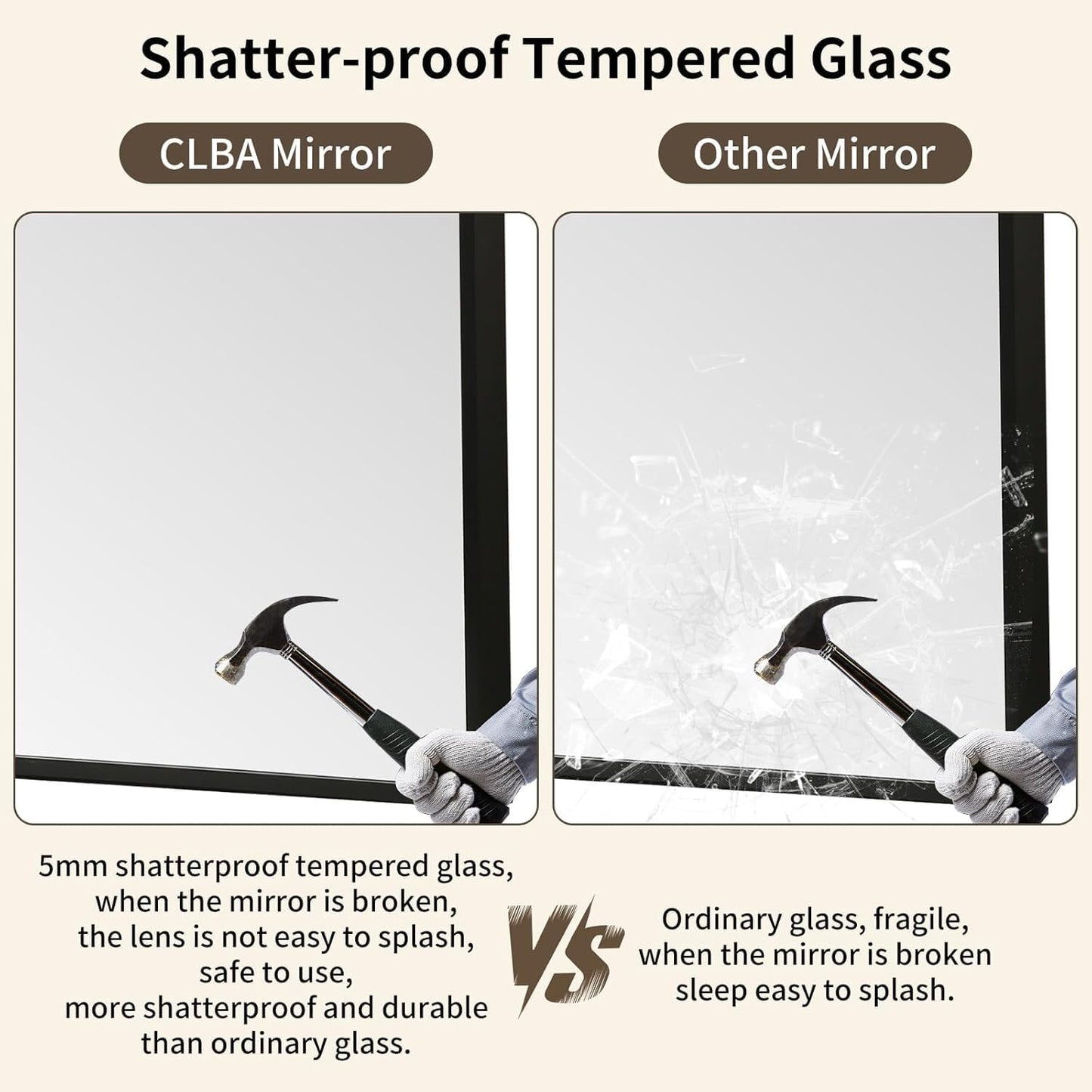 Matte Black Mirror, 40x30 Inch Aluminum Framed Rectangle Mirror, Anti-Rust, Tempered Glass, Square Corner Wall Mirror for Over Sink, Vanity, Bedroom, Entryway, Horizontal/Vertical