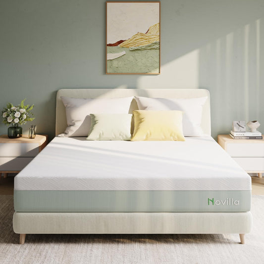 Novilla Mattress Full Size,12 Inch Gel Memory Foam Mattress in a Box for Cool Night & Motion Isolation,Medium Firm Feel,Bliss