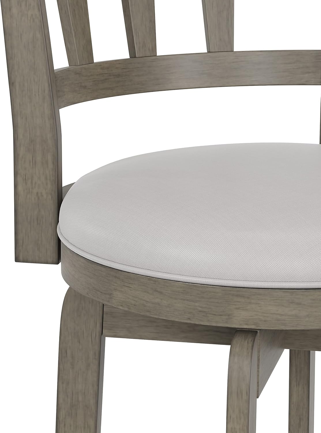 Hillsdale Presque Isle 26" Wood Swivel Counter Height Stool, Aged Gray