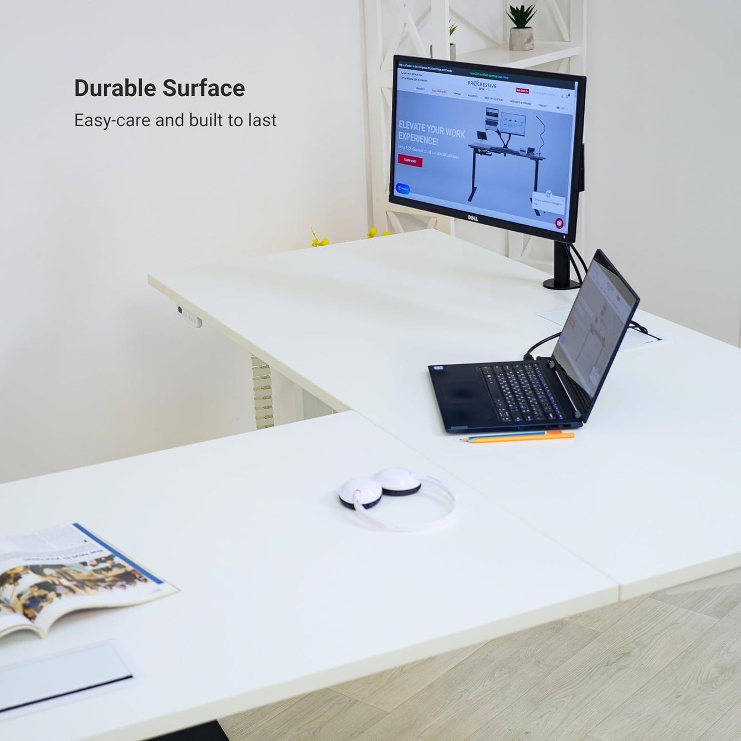 Standing Desk: FLT-05, DT-3030-GO, DT-4830-GO, DA-10-Black