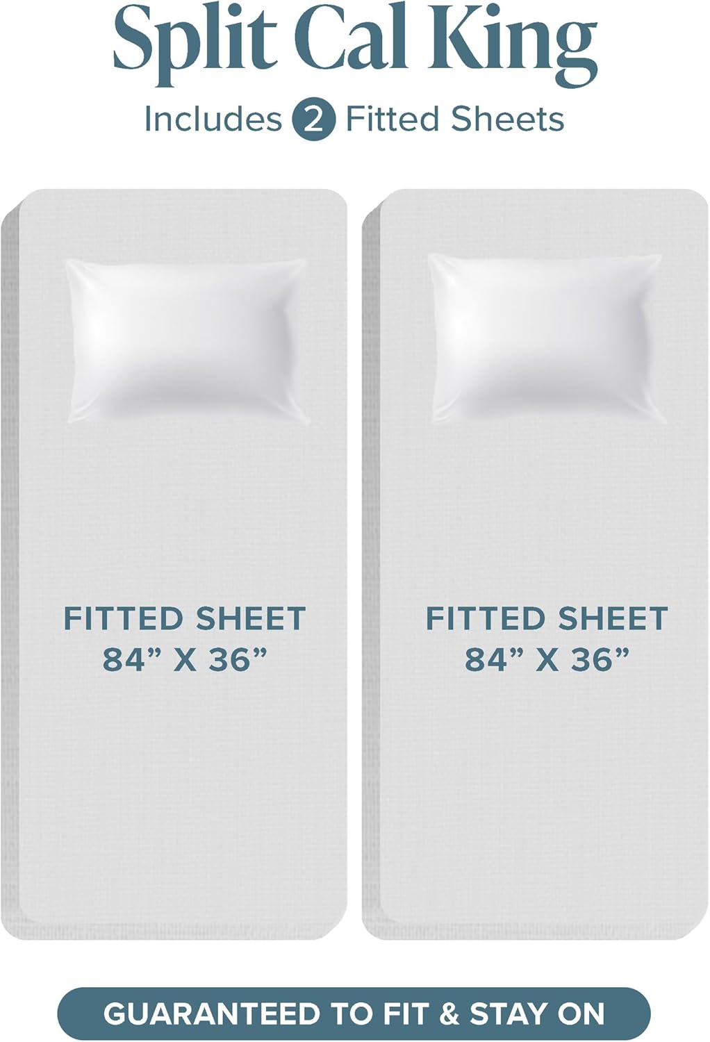 Bare Home Split California King Sheet Set - 1800 Ultra-Soft Microfiber Split California King Bed Sheets - Double Brushed - Deep Pockets - Easy Fit - 5 Piece Set - Bed Sheets (Split Cal King, Black)