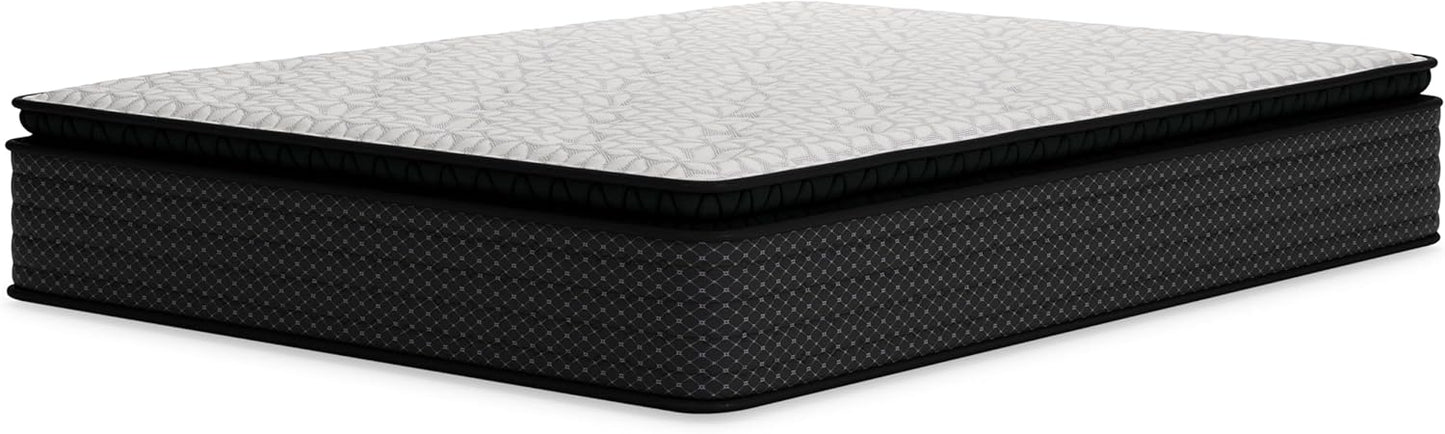 Signature Design by Ashley Limited Edition Pillow Top 13 " Pillow Top Hybrid Mattress with Gel Memory Foam and Edge Support for Cool Sleep and Pressure Relief, Full, Fiberglass Free, Mattress In A Box