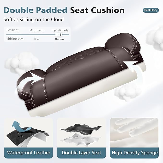 Office Chair, Ergonomic High Back Home Office Desk Chair, Big and Tall Breathable Leather Office Chair with Lumbar Support Flip-Up Armrests, Computer Chair with Rocking Function