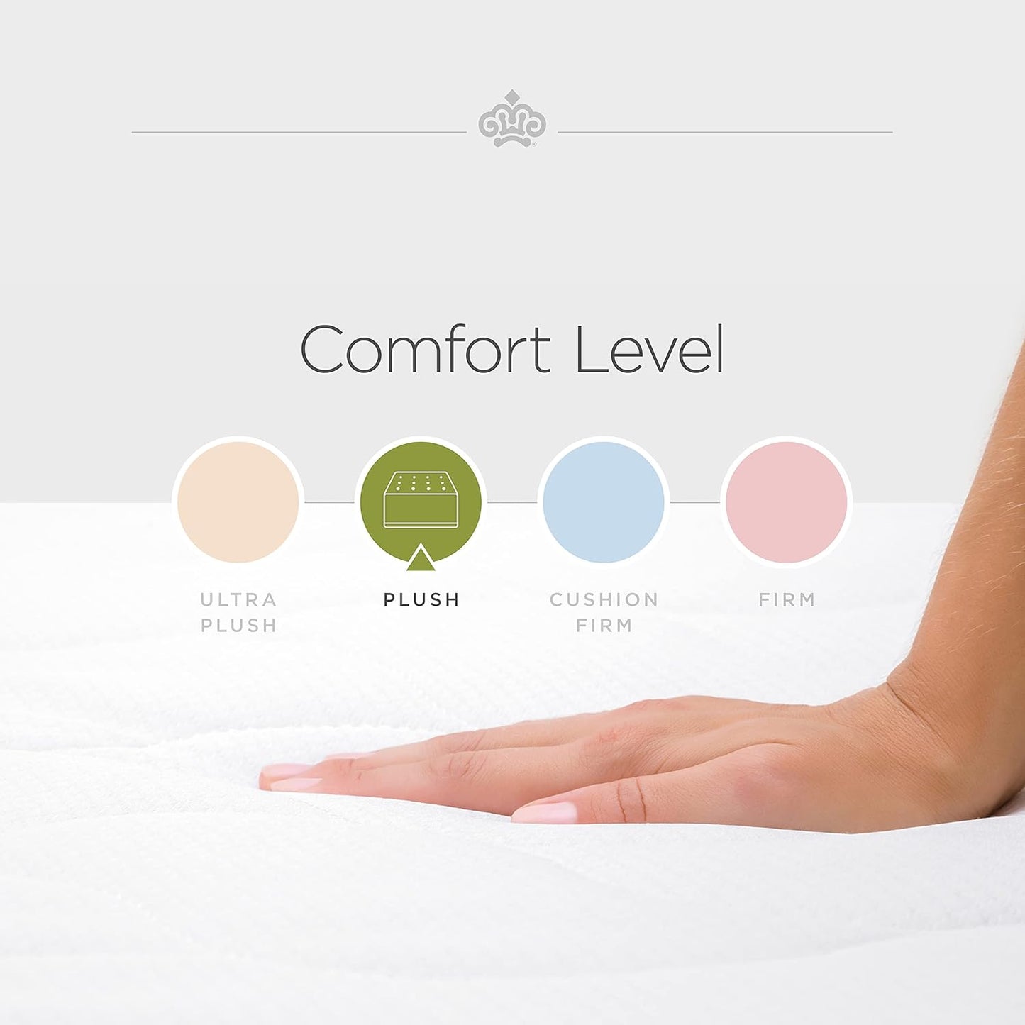 Kingsdown Passions Aspiration 14" Plush Hybrid Mattress, Queen, Tan