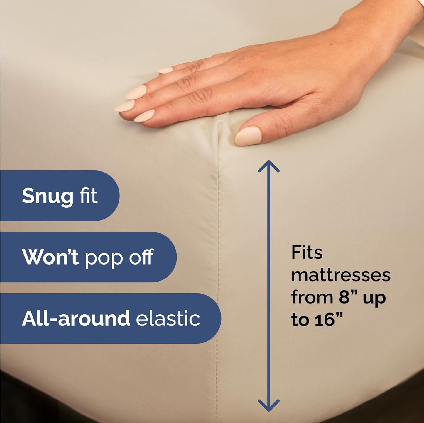 Twin Size 3 Piece Sheet Set - Comfy Breathable & Cooling Bed Sheets Set - Hotel Luxury Bedding for Women, Men, Kids, Teens, Boys & Girls - Deep Pockets, Ultra-Soft and Wrinkle Free - Oeko-Tex - Wheat