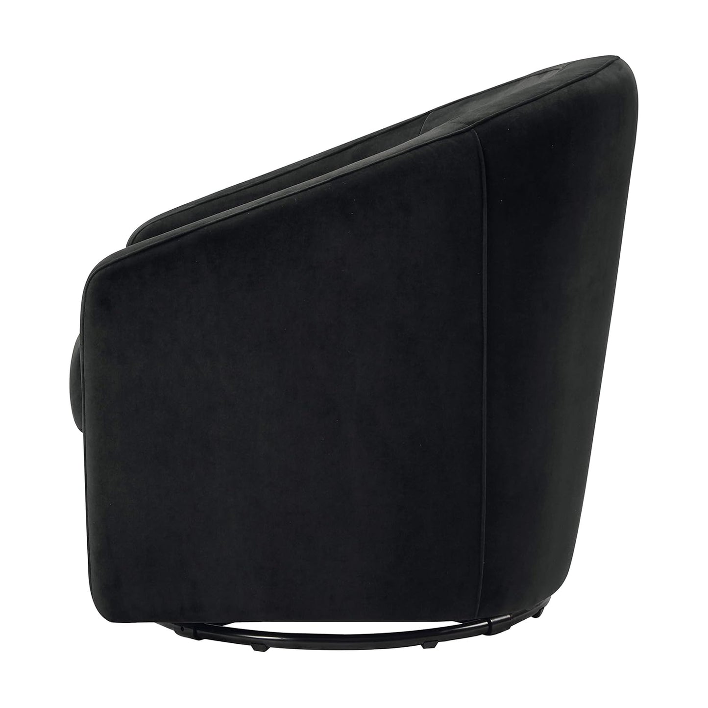 babyletto Madison Swivel Glider in Black Velvet, Greenguard Gold and CertiPUR-US Certified, 61.6 lb