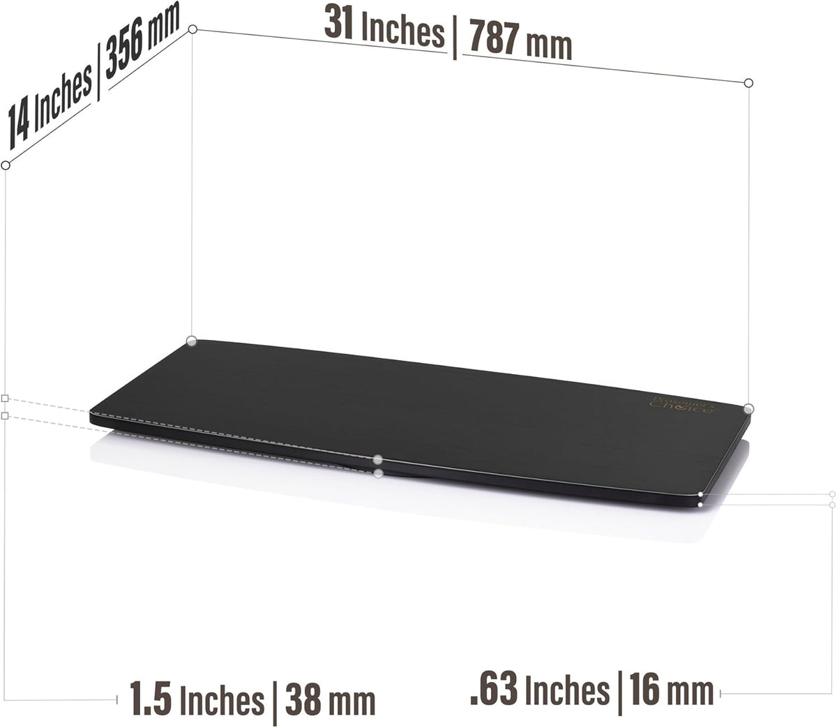 Prosumer's Choice Natural Bamboo TV Swivel Stand for LED/LCD TV, 31 & 21 inch Base Surface Black