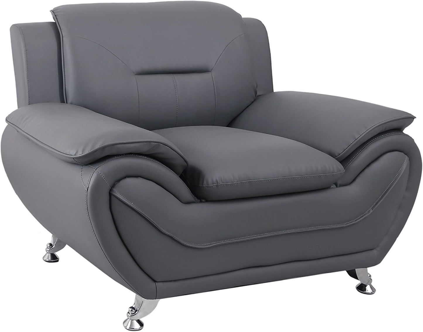 Container Furniture Direct Michael Sofa and Chair Set, Gray