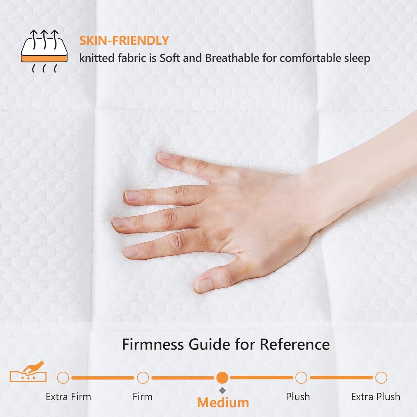 King Size Mattress, 14 Inch Hybrid Mattress King Size in a Box, Gel Memory Foam and Pocket Springs for Pressure Relief and Motion Isolation, Breathable & Cooling Fee Bed in a Box, CertiPUR-US