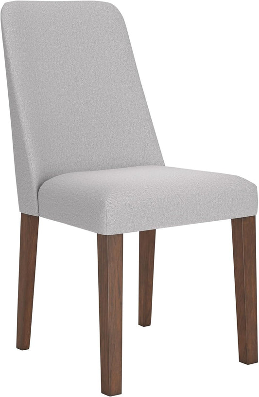 Signature Design by Ashley Lyncott Contemporary Dining Room Upholstered Side Chair with Foam Cushion, Set of 2, Cream & Brown