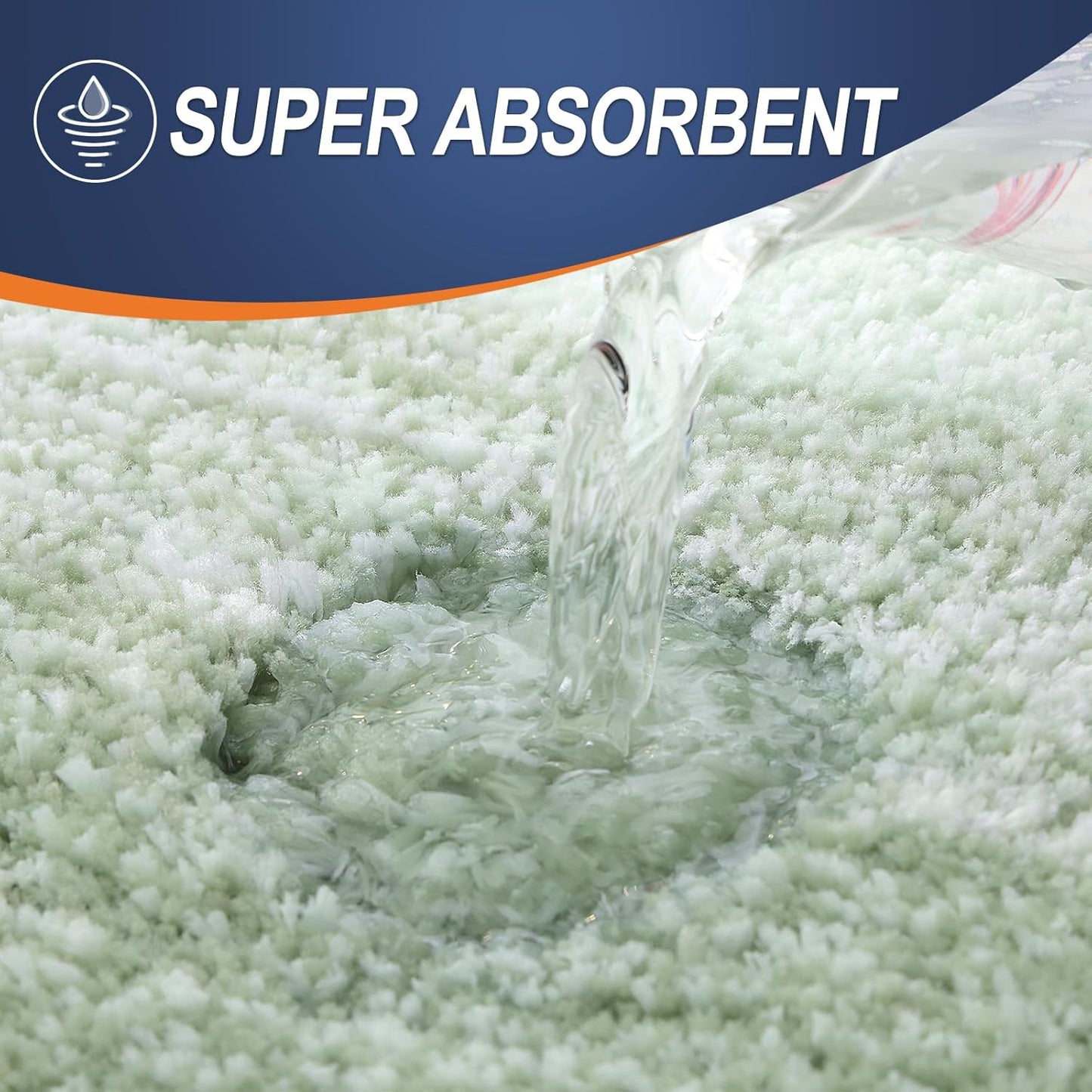 OLANLY Bathroom Rugs Mat 24x16, Extra Soft Absorbent Microfiber Bath Rugs, Rubber Backing, Quick Dry, Machine Washable Bath Mats for Bathroom Floor, Tub and Shower, Home Decor Accessories, Sage Green