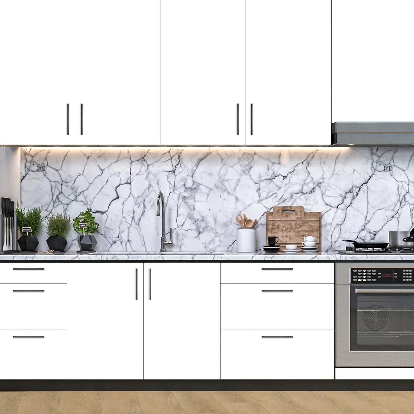 10 Pack Cabinet Handles 5" Hole Center - Curved Cabinet Pulls Oil Rubbed Bronze Drawer Pulls for Kitchen Cupboard Solid Hardware for Dresser Drawer Arch Hardware