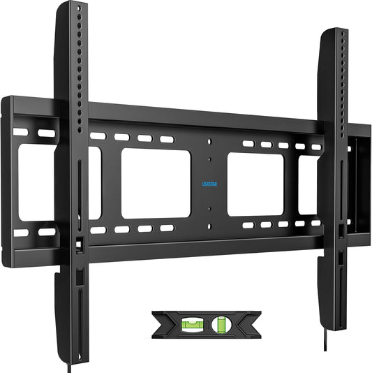 Heavy Duty TV Wall Mount for 55-100 inch Large TVs up to 200 LBS & 800x600 mm Vesa, Ultra Slim Fixed TV Mount, Low-Profile TVS Bracket, 16" 24" 32" Wood Stud, Fit Most 65+ 75+ 85 86 90 98 100 TVs